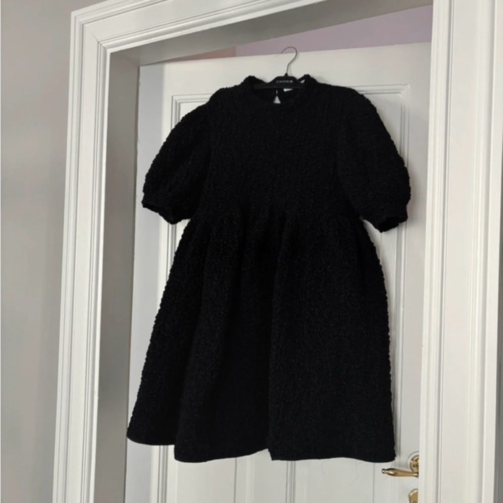 Cecilie Bahnsen Black Puff Sleeve Dress